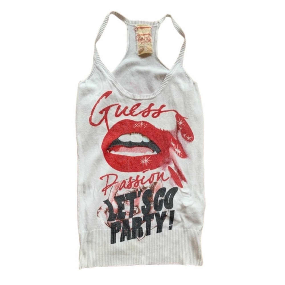 Guess Vintage graphic print design tank top